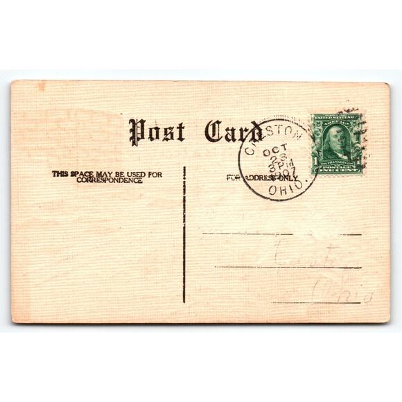 Black Cats Kittens Postcard Gee But This Is A Lonesome Town Music Notes 1907 - Picture 2 of 2